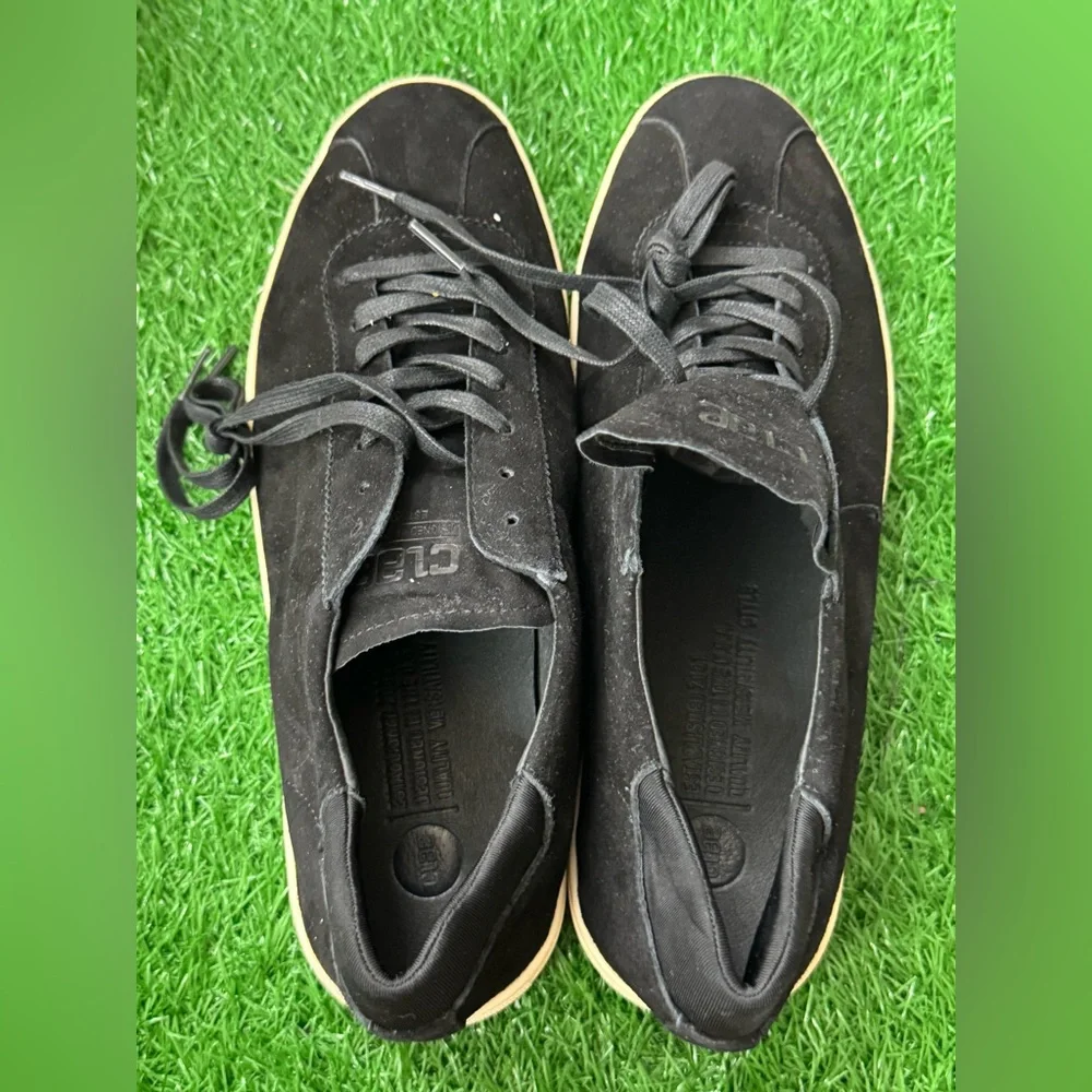Clae sneakers black perforated suede Size 12‎